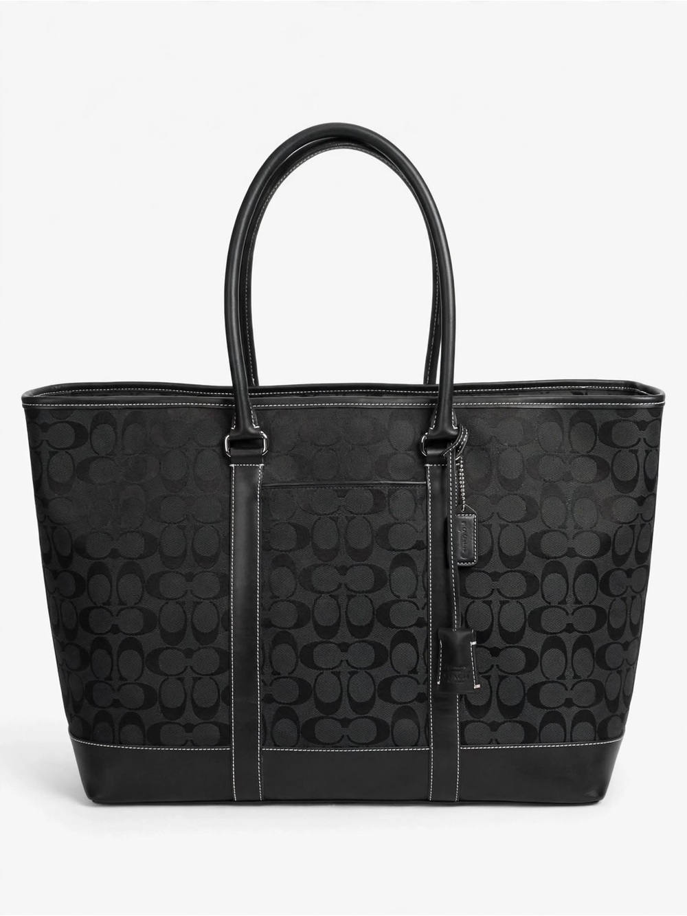 Coach Signature C Jacquard Large Travel Tote / Weekender Bag - EUC